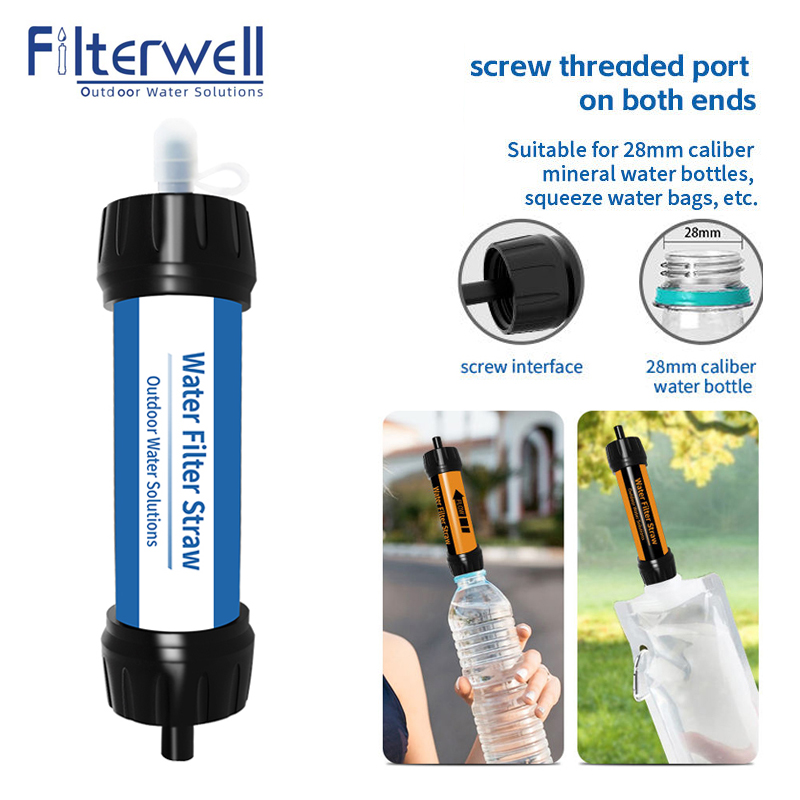 Water Filter Straw - Filterwell kamp filtre su saman Mini