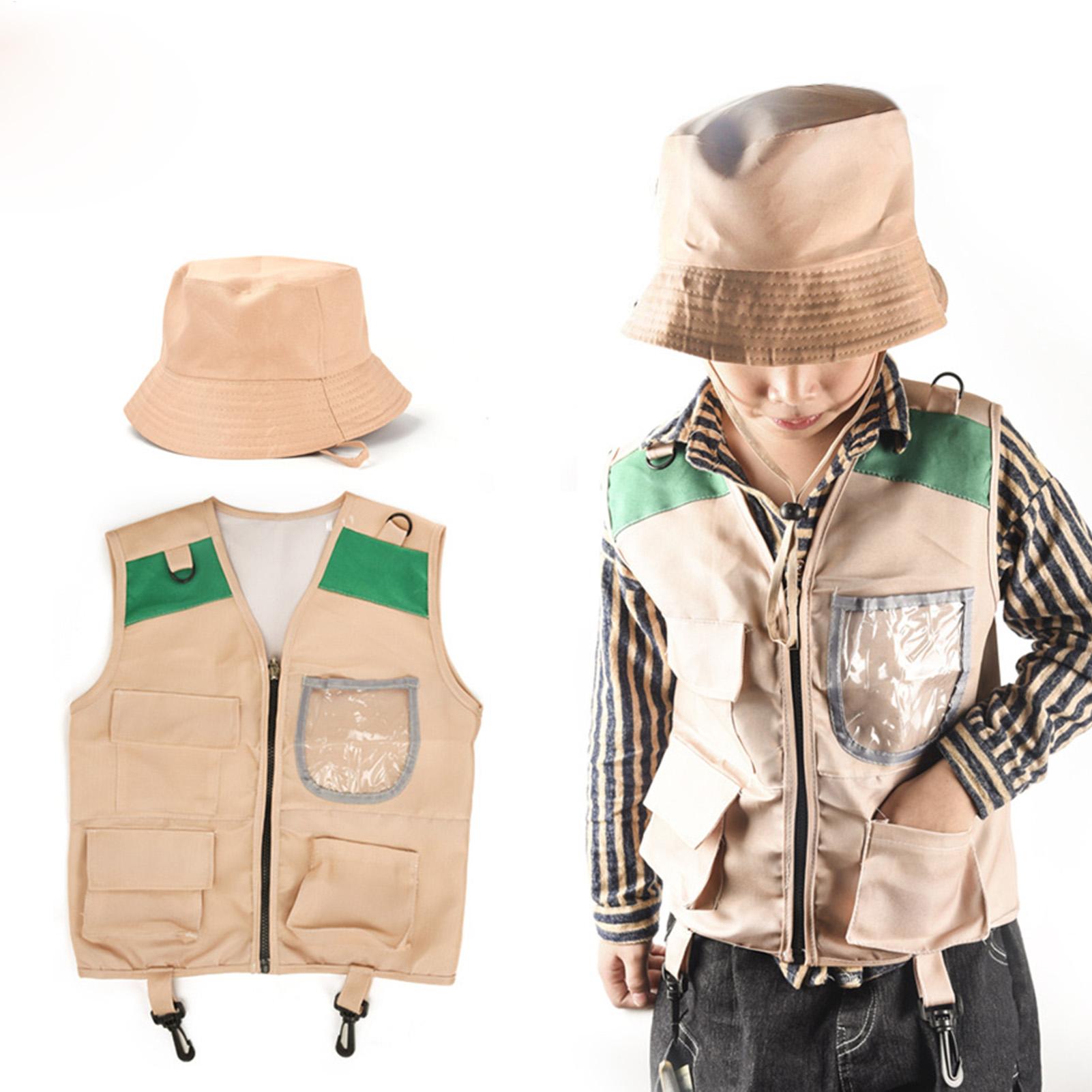 Outdoor Adventure Kit For Kids - Çocuklar için keşifçı şapkası ve yelek