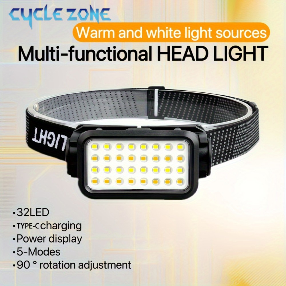 Outdoor Adventure At - 32 LED'li Şarj Edilebilir Far 5