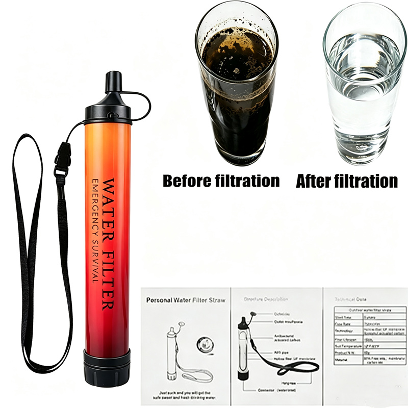 Water Filter Straw - Açık Hava Acil Durum Hayatta Kalma