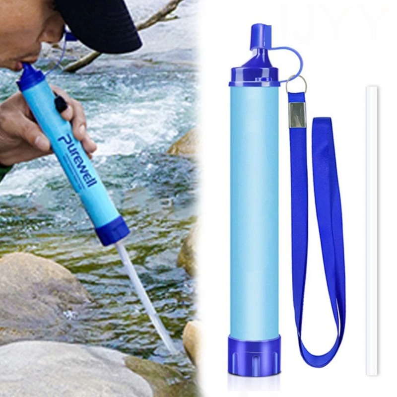 Water Filter Straw - Sırt Çantasıyla Taşınabilir Su Filtresi Pipeti