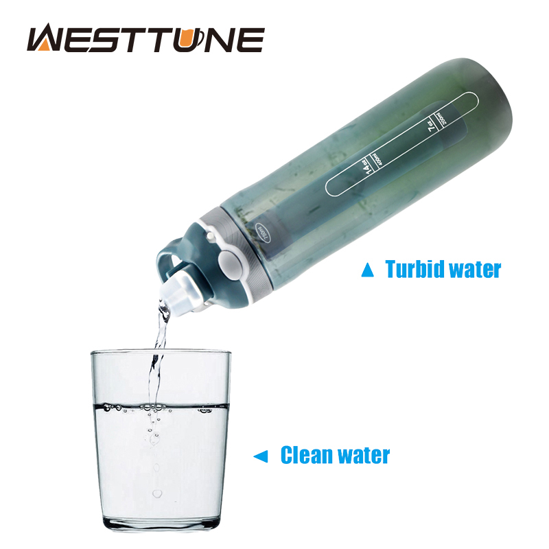 Water Filter Straw - 750ML açık su filtresi pipetli suluk/fincan