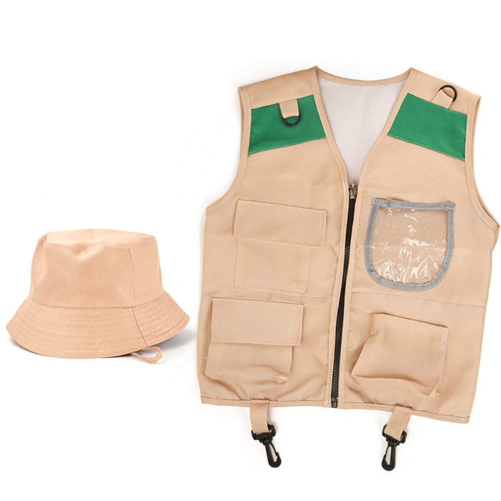 Çok Renkli Kaşif Şapkası Yelek - Outdoor Adventure Kit For Kids incelemesi ve fiyatı