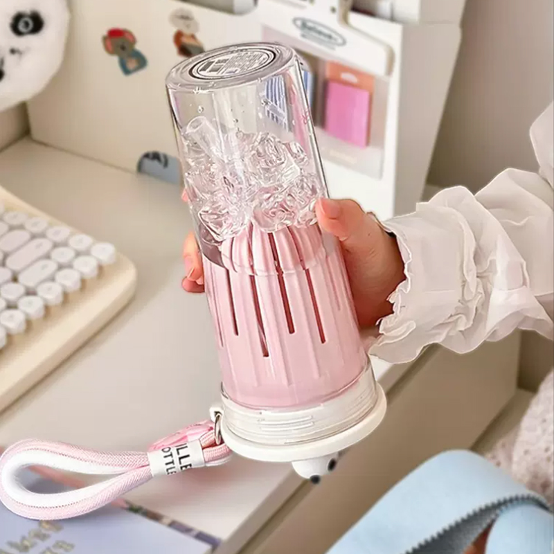 650ml Kawaii su filtreli şişe  - Water Filter Straw incelemesi ve fiyatı
